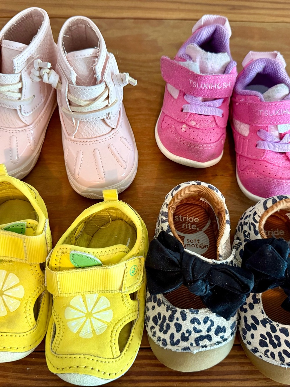 Set of 4 Early Walker Girls Shoes - Sz 3 - Boots, sneakers, sandals, dress shoes